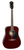 Redding RED50 dreadnought acoustic guitar in wine red with spruce top and cream binding, shown with beginner-friendly styling.