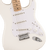 Squier Sonic Stratocaster HT electric guitar in Arctic White with single-coil pickups, hardtail bridge, chrome hardware, and slim “C”-shaped neck.