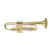 Wisemann Bb trumpet DTR-250 with lacquered brass finish.