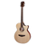 Faith Venus Hi Gloss Natural acoustic-electric guitar with solid Engelmann spruce top, 3-piece Indonesian rosewood back and sides, cutaway body, flamed maple binding, Ebony fittings and Fishman INK3 electronics.