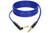 Blue Klotz KIK Pro 6m instrument cable with right-angle metal jack and gold-plated contacts.