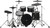 Roland VAD-516 electronic drum kit with full-depth acoustic-style shells in Midnight Sparkle, digital snare, ride and hi-hats, mesh toms and V51 module.