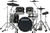 Roland VAD-516 electronic drum kit with full-depth acoustic-style shells in Midnight Sparkle, digital snare, ride and hi-hats, mesh toms and V51 module.
