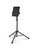 Portastand Compact Universal Tablet Stand holding a tablet on a heavy-duty tripod, shown in portrait and landscape orientation for digital sheet music use.