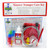 Monster Oil Super Trumpet Care Kit with valve oil, slide grease, cleaning brushes, polishing cloth, fingering chart, and durable carry case for complete trumpet maintenance.