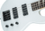 JS Series Concert Bass JS2 - 4 string electric bass guitar in Snow White finish with offset body shape, maple neck, dark fingerboard with sharkfin inlays, dual humbucking pickups, and chrome hardware.