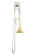 Bach BTB212 Bb tenor trombone in lacquer finish with nickel silver handslide components, supplied with mouthpiece and backpack-style case.