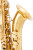 Leblanc LTS211 Bb tenor saxophone in lacquer finish with ergonomic keywork, blue steel springs, and protective hard case.