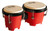 Mano Percussion Mini Plastic Tunable Bongos - Yellow