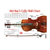 Mel Bay Cello Wall Chart poster showing a labelled cello image with fingerboard note names, major scale patterns, and bowing terms.