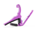 Kyser Quick-Change acoustic guitar capo in Purple Rain finish with spring-loaded trigger mechanism.