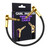 Carl Martin flat patch cable with gold-plated right-angle connectors designed for pedalboards.