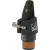 BG Revelation Bb clarinet ligature with fabric body and brass support for bright tone and precise articulation. Includes mouthpiece cap.