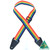 Colonial Leather Nylon Webbing Guitar Strap - Rainbow