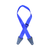 Colonial Leather blue nylon guitar strap front view