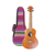 Pukanala concert ukulele satin natural front view with free gig bag