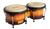 Mano Percussion MP1900NA sunburst wood bongos side view