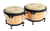 Mano Percussion tunable bongos 7.25 and 8.5 inch natural finish front view