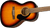Close-up of Fender CP-60S solid spruce top and soundhole