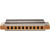 Traditional Hohner blues harmonica with pearwood comb front
