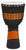 Toca Street Carved Series 12 Inch Wooden Djembe Black and Brown