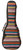 On Stage Deluxe Concert Ukulele Bag in Multi-Colour Striped Design