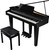 Roland GP-3 Ultra Compact Digital Grand Piano - Polished Ebony