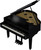 Roland GP-9 flagship luxury digital grand piano in polished ebony with opening grand lid and Piano Reality Concert technology.