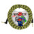 Pig Hog Instrument Cable 20ft Right Angle -  Yellow Graffiti