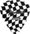 Fender Wavy Checkerboard 351 medium celluloid guitar picks 8 pack.