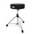 PDP 800 Series three-piece drum hardware pack with single kick pedal, round drum throne and three-leg hi-hat stand.