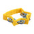 OneTribe Mini Half Star Tambourine in bright yellow, measuring 12cm, for children's percussion and preschool music activities.