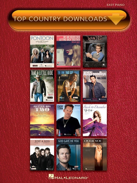 Top Country Downloads Easy Piano Songbook