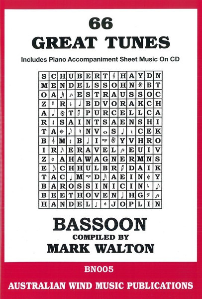 66 Great Tunes Bassoon Book + CD
