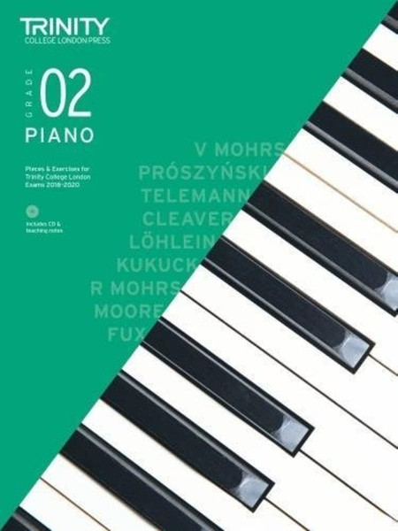 Trinity | Piano Pieces & Exercises | Gr 2 | 2018-2020 Book + CD