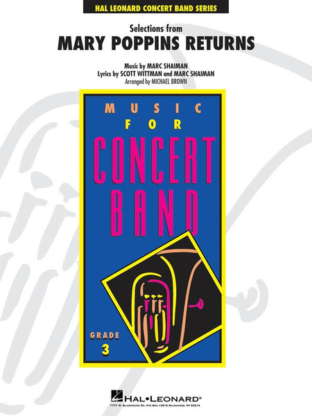 Selections from Mary Poppins Returns Concert Band Grade 3 Score and Parts