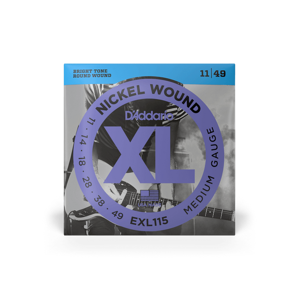 EXL115 Nickel Wound Electric Guitar Strings - Medium/Blues-Jazz Rock - 11-49