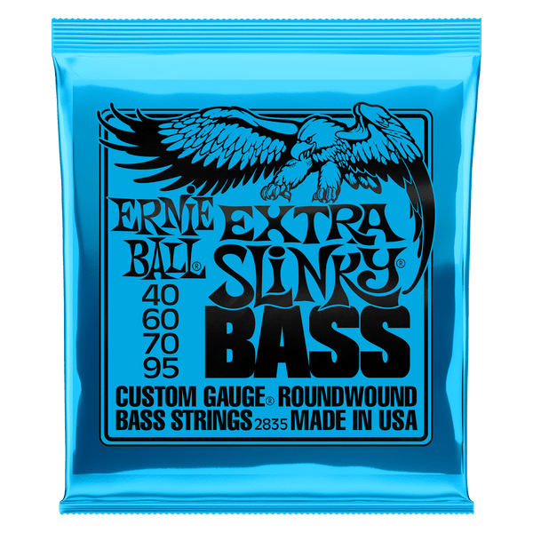 Ernie Ball Extra Slinky Nickel Wound Electric Bass String 40-95 Gauge