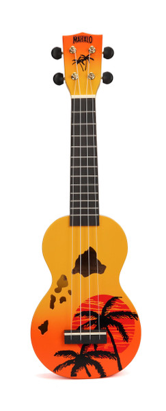 Mahalo Designer Series Soprano Ukulele - Hawaian Orange