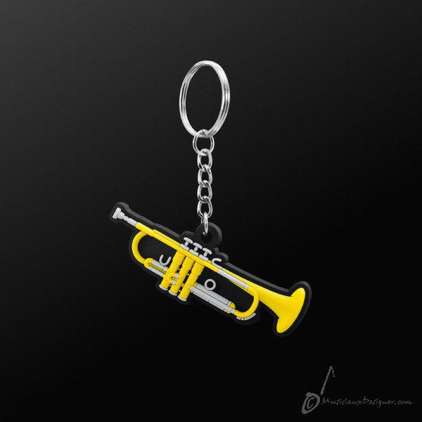 KEY CHAIN TRUMPET Musician Designer