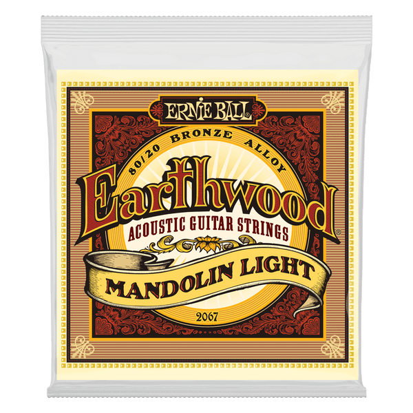 Earthwood Mandolin Light Loop End 80/20 Bronze Acoustic Guitar Strings - 9-34 Gauge ERNIE BALL