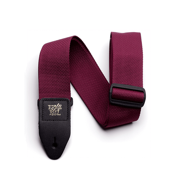 Polypro Guitar Strap Burgundy ERNIE BALL