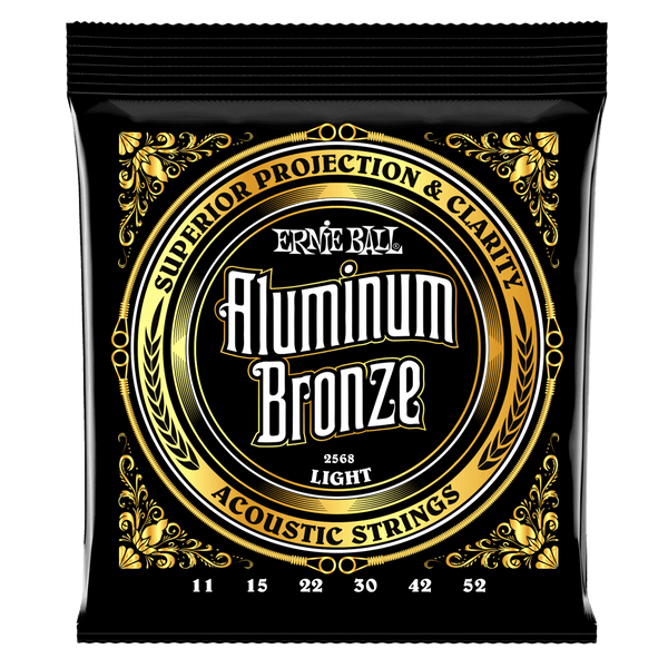 Light Aluminum Bronze Acoustic Guitar Strings 11-52 Gauge ERNIE BALL
