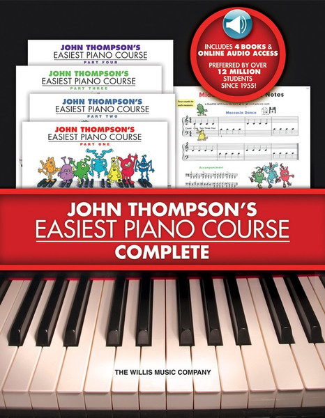 John Thompson Easiest Piano Course - Complete Books 1-4