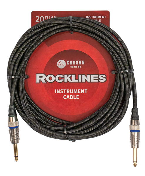 CABLE 20' BLACK BRAIDED ROCKLINES Carson