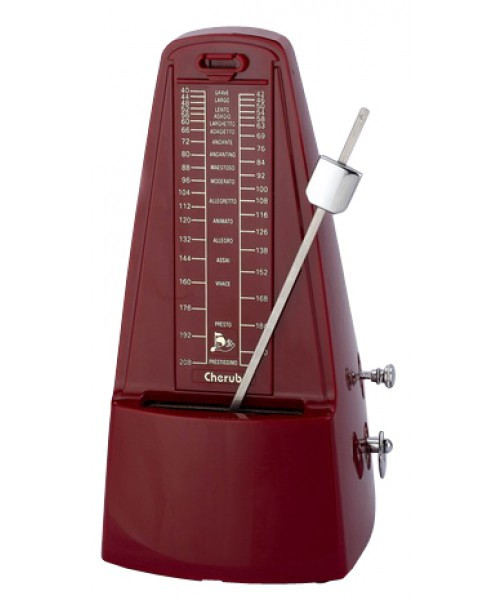Cherub WSM330RD Pyramid Style Wind Up Metronome - Red