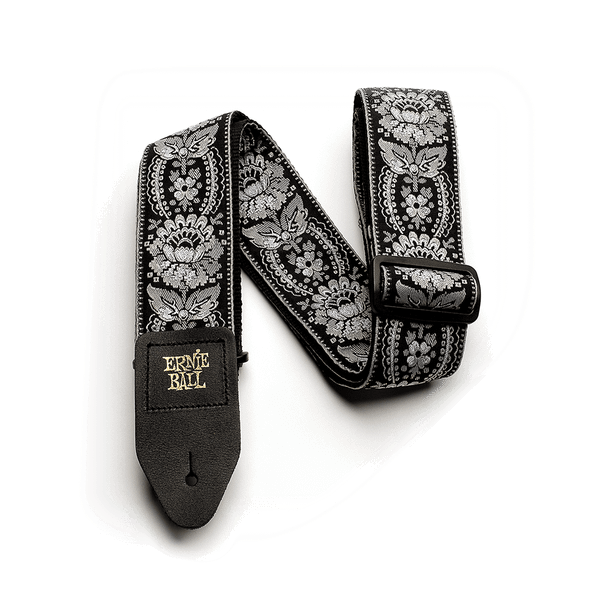 Ernie Ball Classic Jacquard Guitar Strap/Bass Strap - Silver Orleans