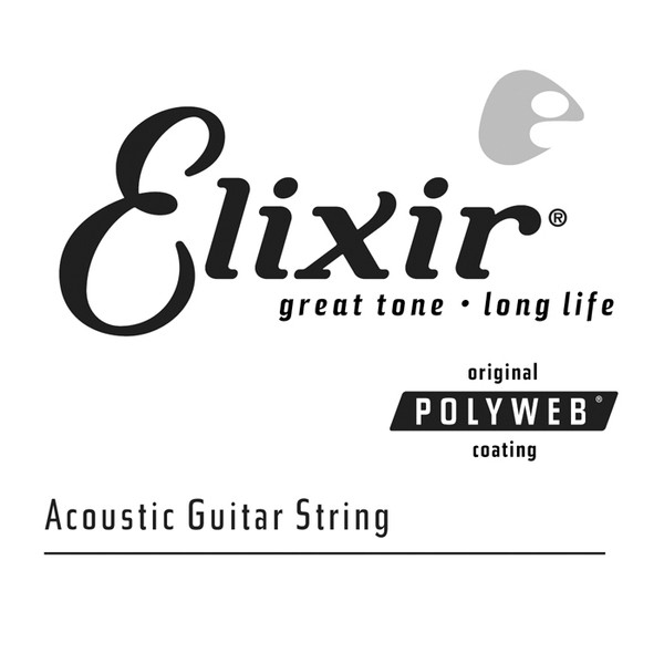 Elixir 13122 Polyweb Single String .022 80/20 Bronze