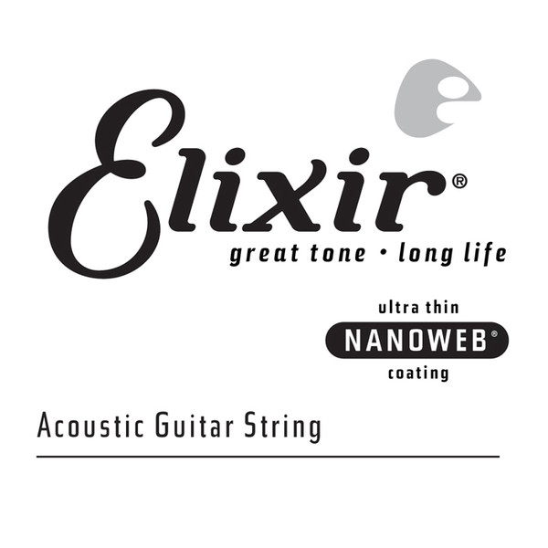 Elixir 15124 Nanoweb Single .024 80/20 Bronze