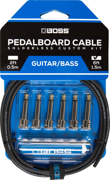 Boss BCK-6 Pedalboard Cable Kit 6 6 connectors / 6ft cable